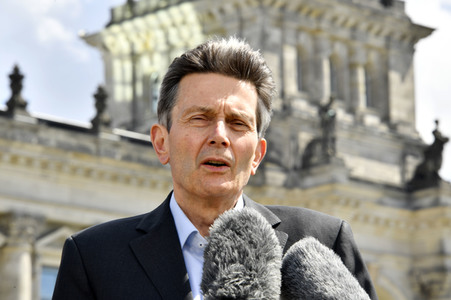 Fototermin der SPD zur sozialdemokratischen Erfolgsbilanz in Berlin