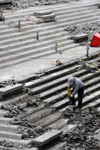 Sanierung der Domtreppe in Köln