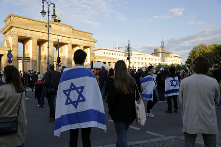 Kundgebung zur Solidarität mit Israel in Berlin