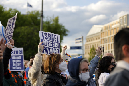 Kundgebung zur Solidarität mit Israel in Berlin