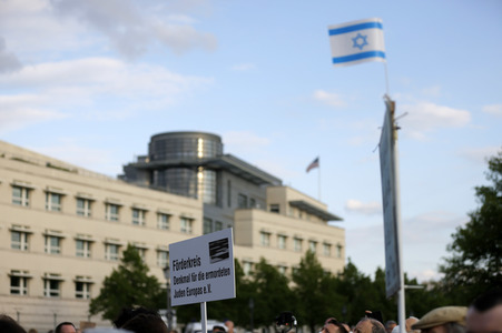 Kundgebung zur Solidarität mit Israel in Berlin