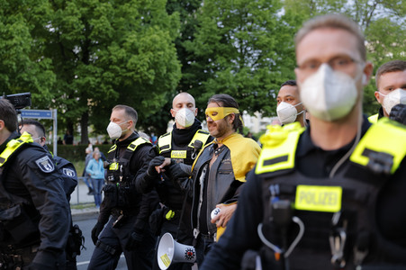 Demonstration von Gegnern der Corona-Politik in Berlin