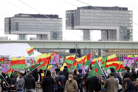Pro-kurdische Demonstration in Köln