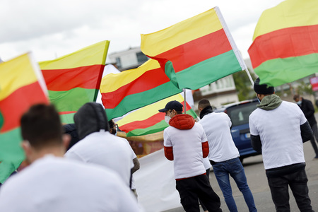 Pro-kurdische Demonstration in Köln