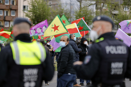Pro-kurdische Demonstration in Köln