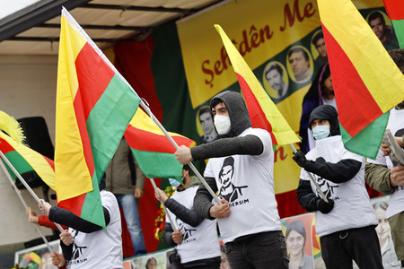 Pro-kurdische Demonstration in Köln