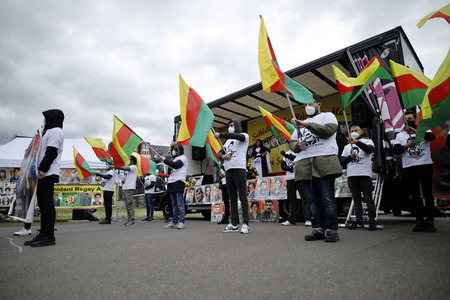 Pro-kurdische Demonstration in Köln