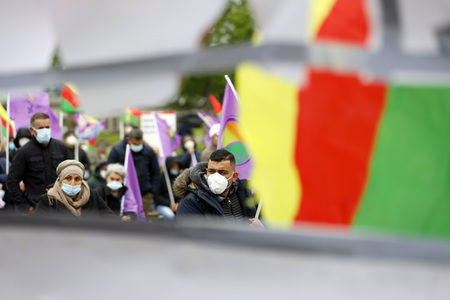 Pro-kurdische Demonstration in Köln