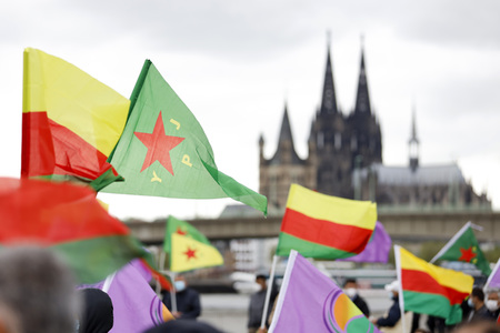 Pro-kurdische Demonstration in Köln