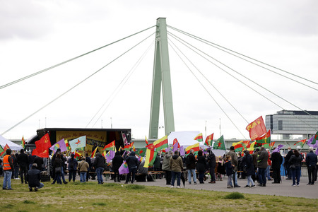 Pro-kurdische Demonstration in Köln