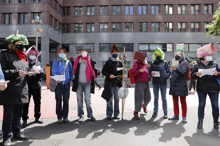 Demonstration gegen Mietenwahnsinn in Berlin