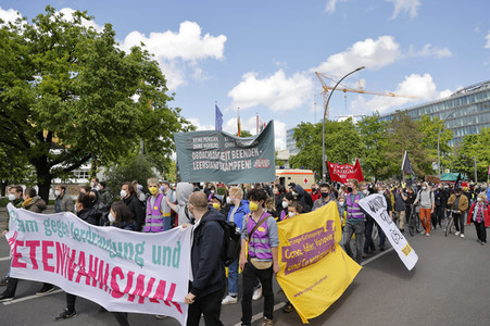 Demonstration gegen Mietenwahnsinn in Berlin