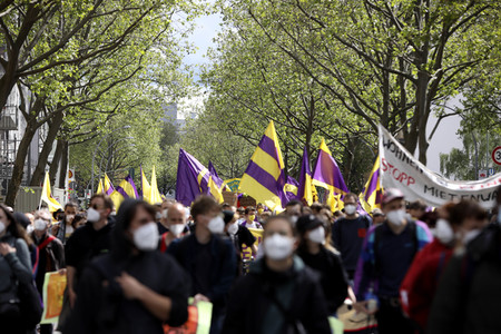 Demonstration gegen Mietenwahnsinn in Berlin