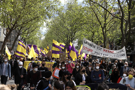 Demonstration gegen Mietenwahnsinn in Berlin