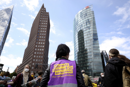 Demonstration gegen Mietenwahnsinn in Berlin