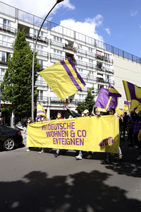 Demonstration gegen Mietenwahnsinn in Berlin