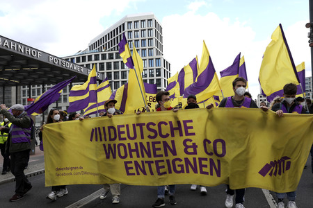 Demonstration gegen Mietenwahnsinn in Berlin