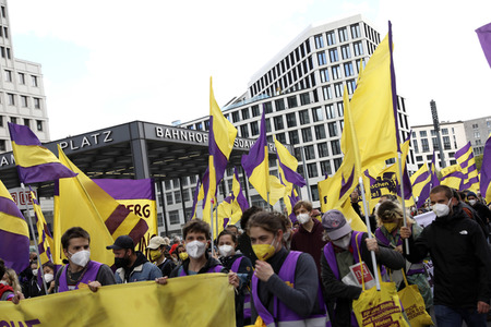 Demonstration gegen Mietenwahnsinn in Berlin