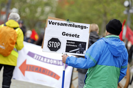 Demo gegen das Versammlungsgesetz NRW in Köln