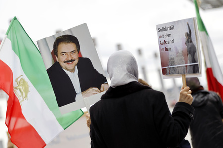 Demo für die Opposition im Iran in Köln