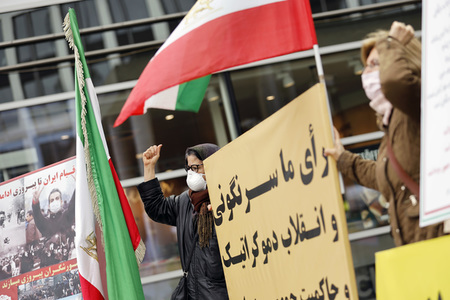 Demo für die Opposition im Iran in Köln