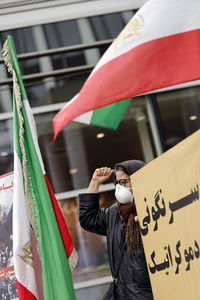 Demo für die Opposition im Iran in Köln
