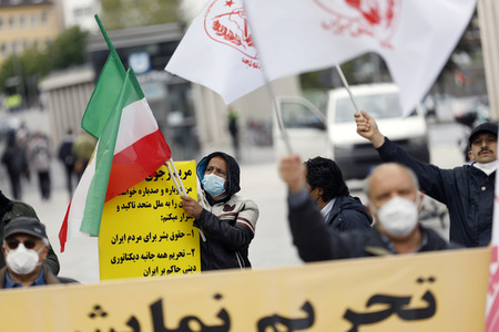 Demo für die Opposition im Iran in Köln
