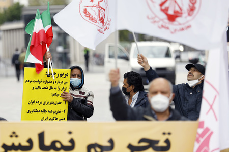 Demo für die Opposition im Iran in Köln