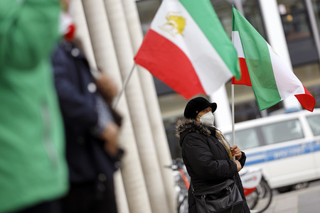 Demo für die Opposition im Iran in Köln