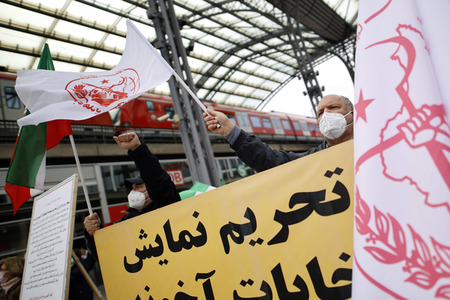 Demo für die Opposition im Iran in Köln
