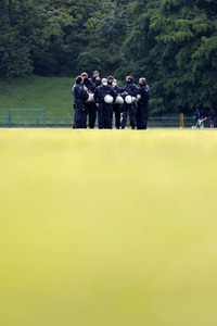 Polizeieinsatz beim Relegationsspiel 1. FC Köln vs. Holstein Kiel in Köln