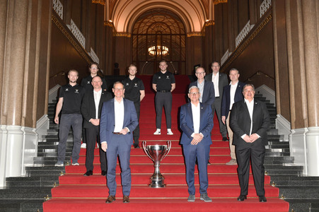 Empfang der Eisbären Berlin im Roten Rathaus in Berlin
