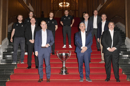 Empfang der Eisbären Berlin im Roten Rathaus in Berlin