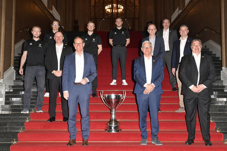 Empfang der Eisbären Berlin im Roten Rathaus in Berlin