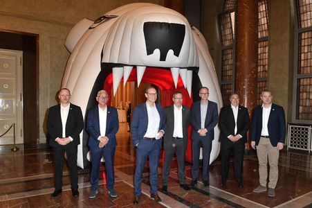 Empfang der Eisbären Berlin im Roten Rathaus in Berlin