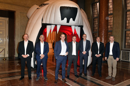 Empfang der Eisbären Berlin im Roten Rathaus in Berlin