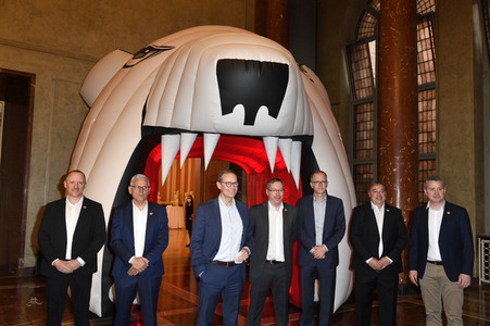 Empfang der Eisbären Berlin im Roten Rathaus in Berlin