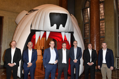 Empfang der Eisbären Berlin im Roten Rathaus in Berlin
