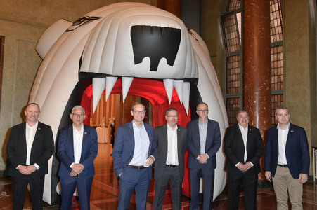 Empfang der Eisbären Berlin im Roten Rathaus in Berlin