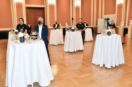 Empfang der Eisbären Berlin im Roten Rathaus in Berlin