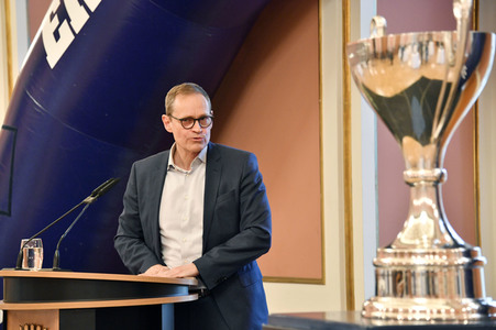 Empfang der Eisbären Berlin im Roten Rathaus in Berlin