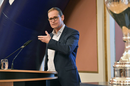 Empfang der Eisbären Berlin im Roten Rathaus in Berlin