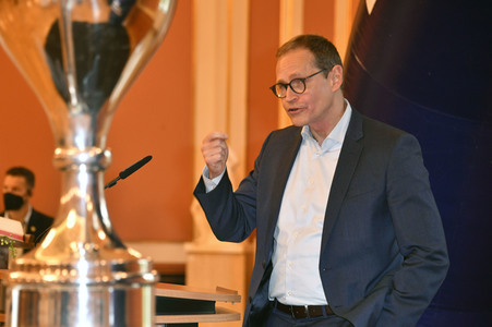 Empfang der Eisbären Berlin im Roten Rathaus in Berlin