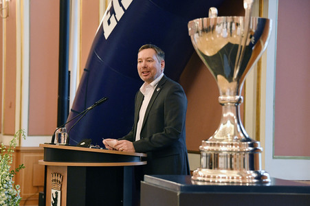 Empfang der Eisbären Berlin im Roten Rathaus in Berlin