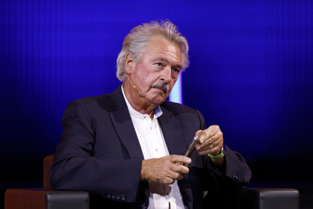 Gerald Knaus, Isabel Schayani und Jean Asselborn auf der lit.Cologne 2021 in Köln