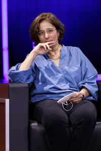 Gerald Knaus, Isabel Schayani und Jean Asselborn auf der lit.Cologne 2021 in Köln