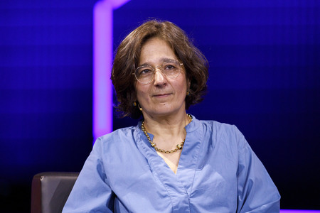 Gerald Knaus, Isabel Schayani und Jean Asselborn auf der lit.Cologne 2021 in Köln