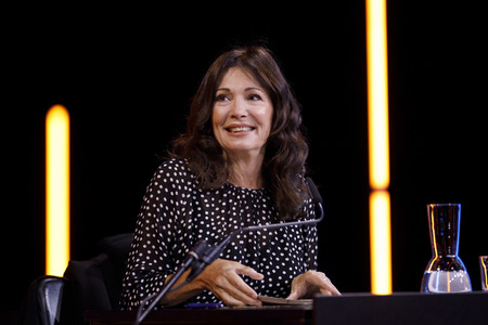 Iris Berben und Gustav Peter Wöhler auf der lit.Cologne 2021 in Köln