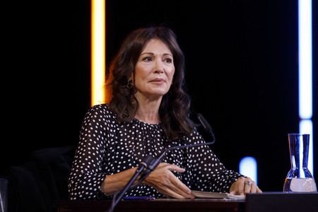 Iris Berben und Gustav Peter Wöhler auf der lit.Cologne 2021 in Köln