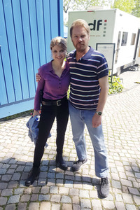 Dreharbeiten zum ZDF-Erzgebirgskrimi 'Tod einer Journalistin' in Chemnitz